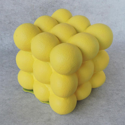 Bubble Cube Small / Yellow  by Satgurus