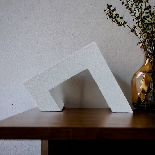 Modern Geometrical Art Piece / White by Satgurus