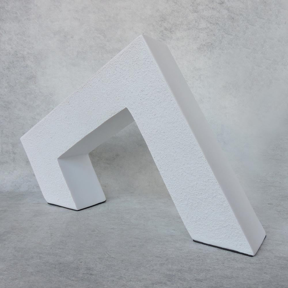 Modern Geometrical Art Piece / White by Satgurus