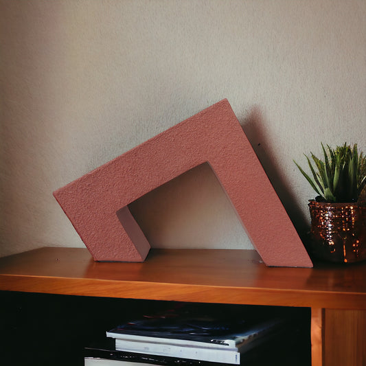 Modern Geometrical Art Piece / Orange by Satgurus