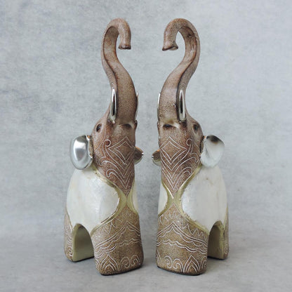  Loving Elephant Couple Figure by Satgurus