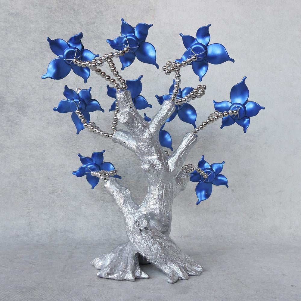 Flower Evil Eye Tree / Blue by Satgurus