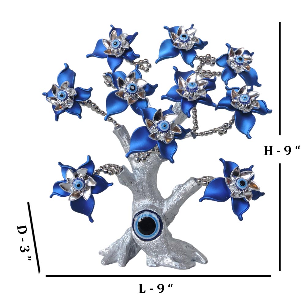 Flower Evil Eye Tree / Blue by Satgurus