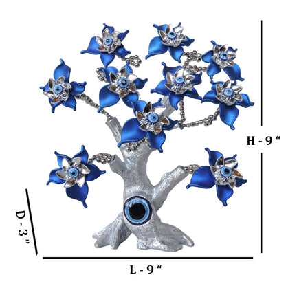 Flower Evil Eye Tree / Blue by Satgurus