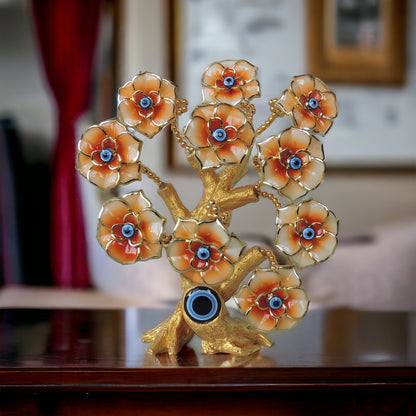 Flower Evil Eye Tree / Gold by Satgurus