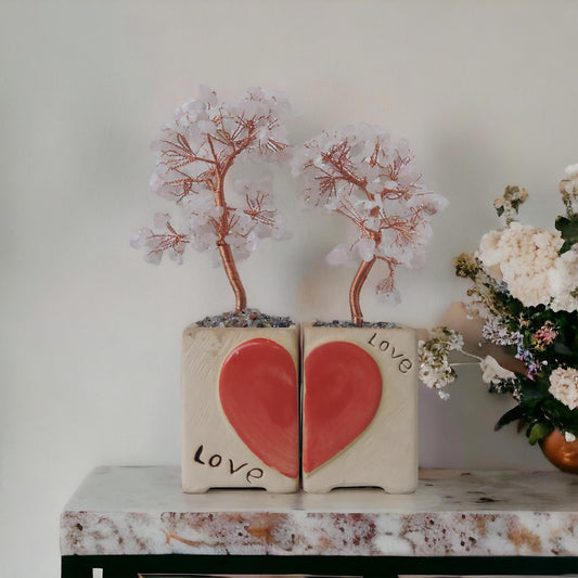 Rose Quartz Tree / Heart  by Satgurus