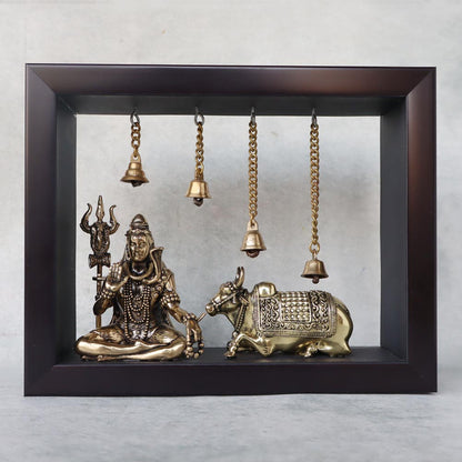 Shiva With Nandi In Frame by Satgurs