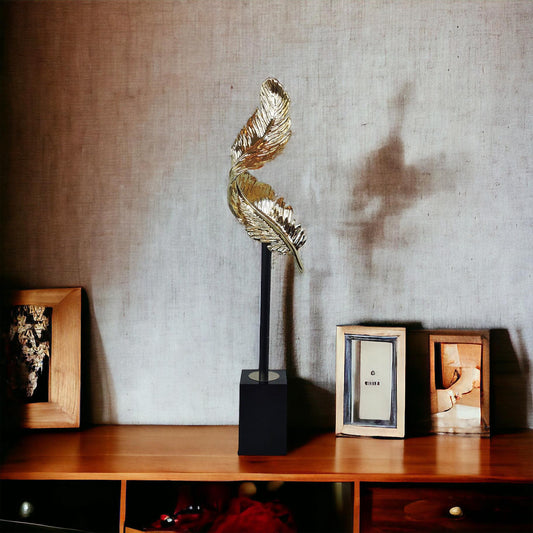 Gold Leaf On Black Base by Satgurus