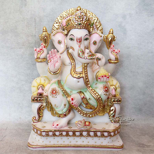 Ganesha On Sinhasan By Satguru's