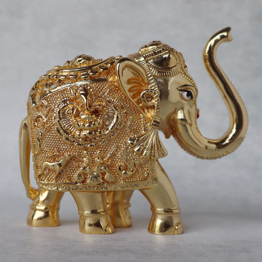 Vastu Elephant In Gold Finish by Satgurus