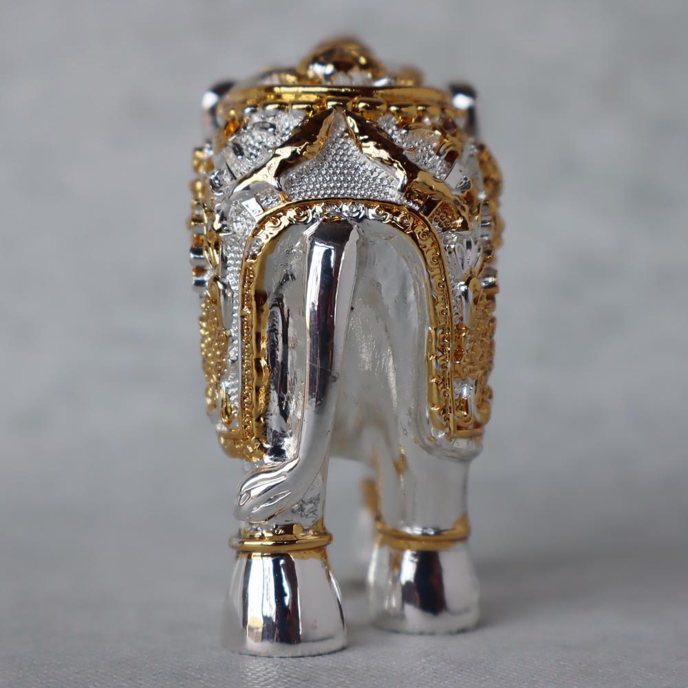 Vastu Elephant In Silver Finish by Satgurus