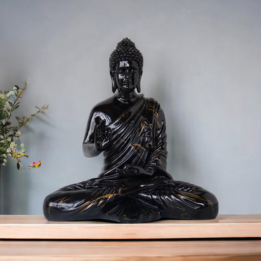 Mudra Buddha Black Glossy Finish by Satgurus