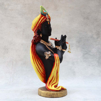 Orange Krishna Round Base By Satguru's