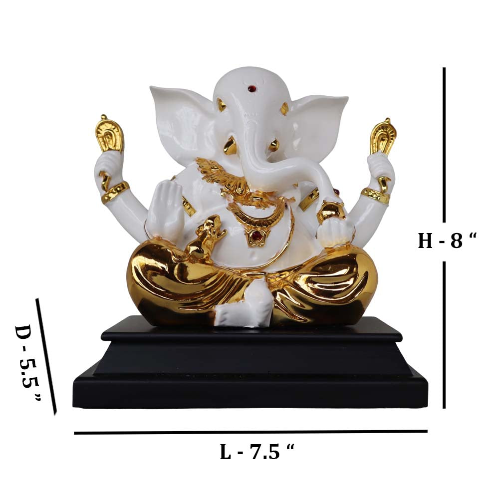 Ganesha On Black Base by Satgurus