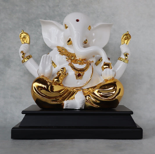 Ganesha On Black Base by Satgurus