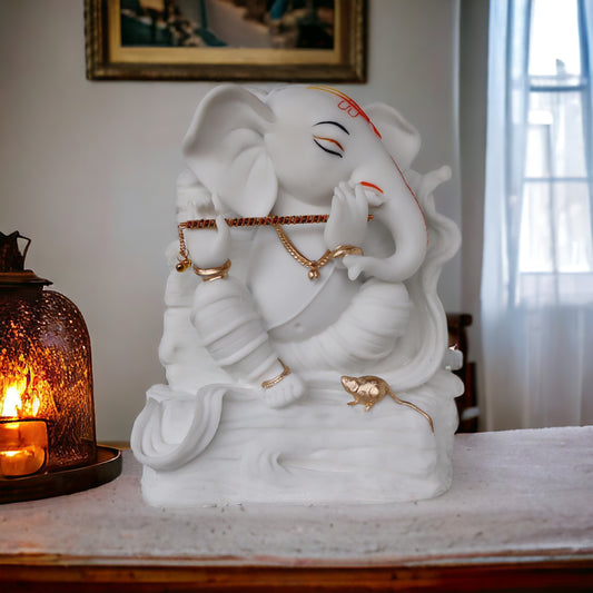 Side Face Ganesha With Bansuri by Satgurus