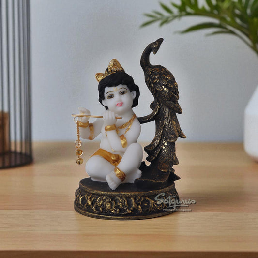 Balkrishna With Peacock by Satgurus