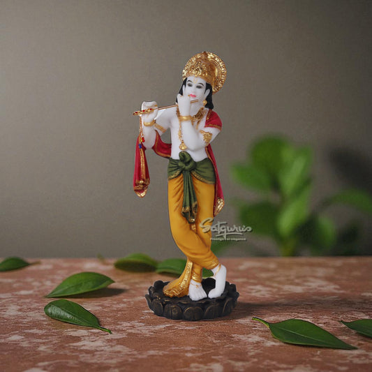 Lord Krishna On Lotus Base by Satgurus