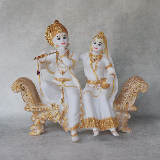 Radha Krishna On Bench by Satgurus