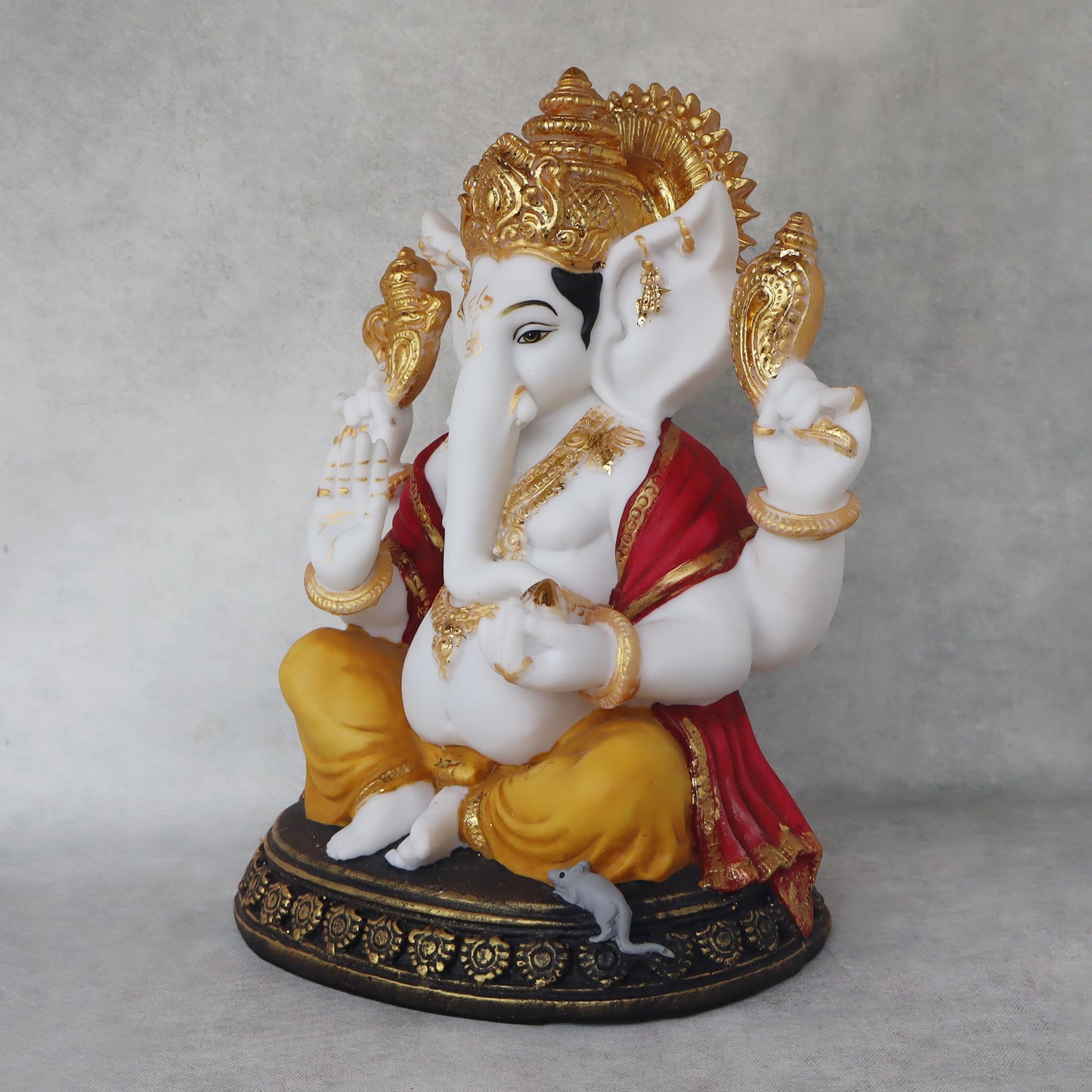 Ganesha Sitting On Round Base by Satgurus