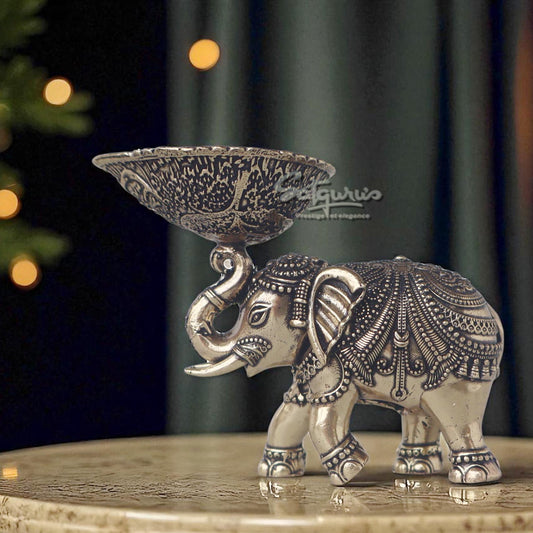 Ashtadhatu Diya Elephant by Satgurus