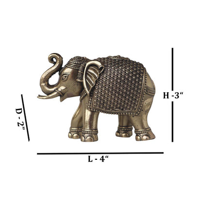 Ashtadhatu Elephant Showpiece by Satgurus