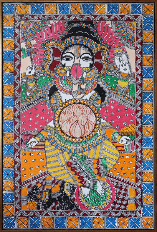 Ganesha Madhubani Painting by Satgurus