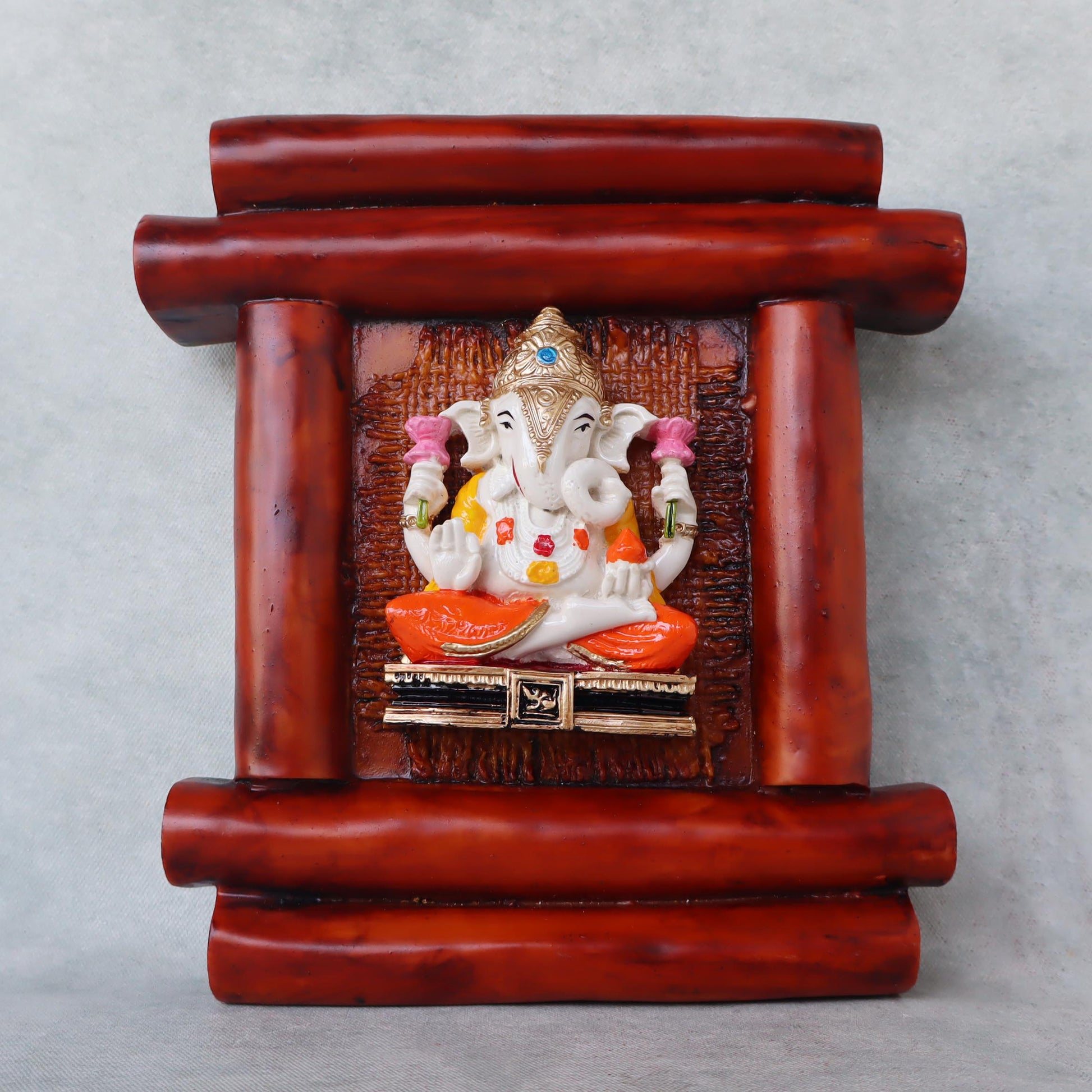 Bamboo Design Ganesha Wall Hanging by Satgurus