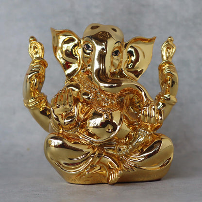 Appu Ganesh In Gold Finish by Satgurus