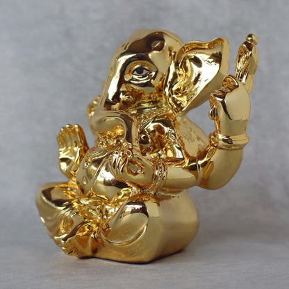 Appu Ganesh In Gold Finish by Satgurus