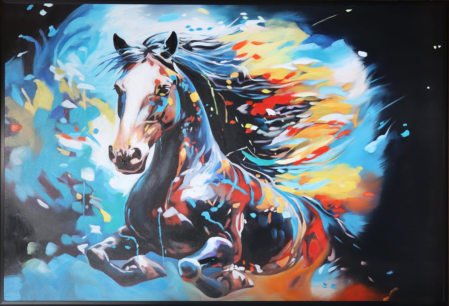 Abstract Horse Wall Art by Satgurus