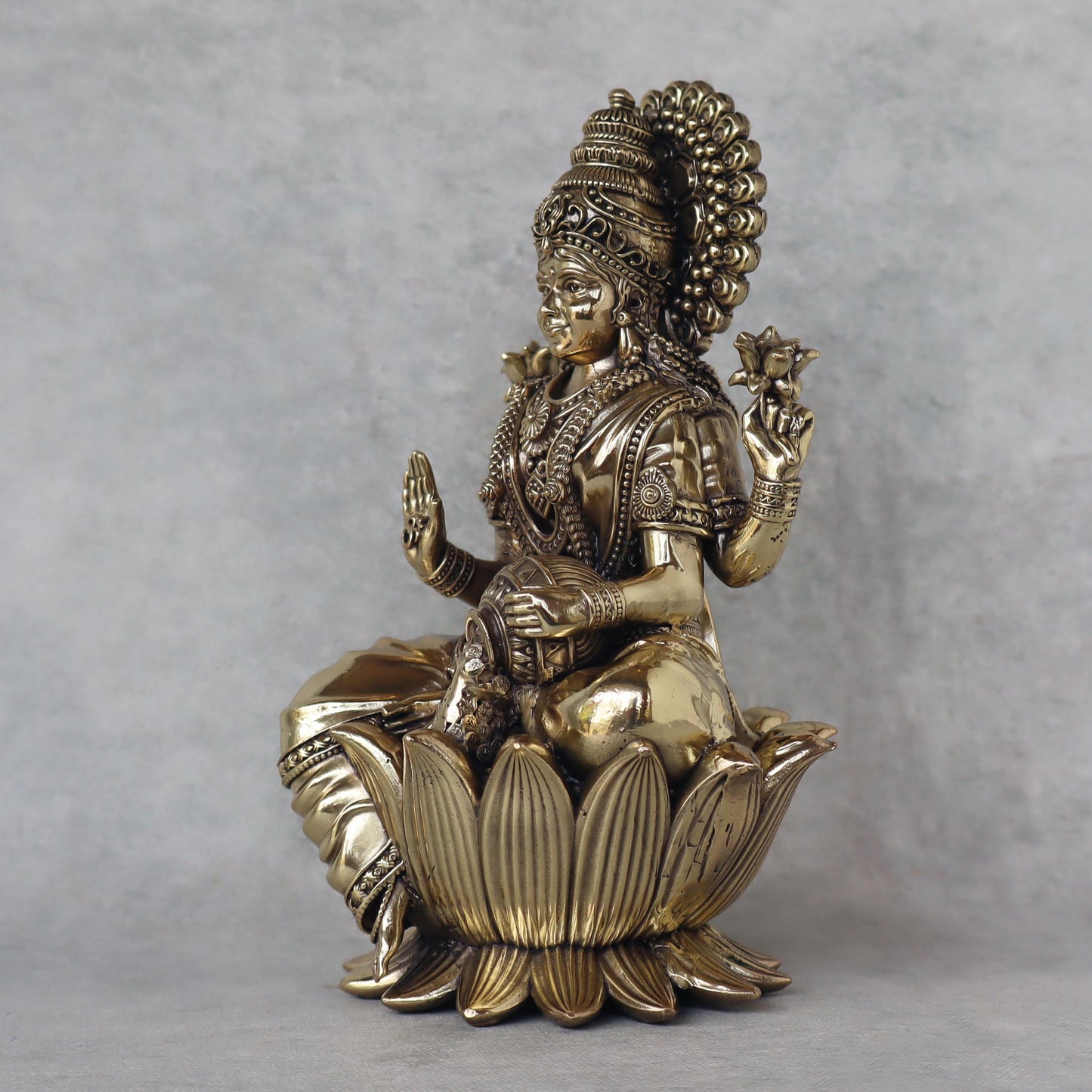 Lakshmi Seated On Lotus by Satgurus