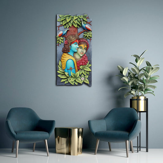 Radha Krishna Divine Love Wall Piece by Satgurus