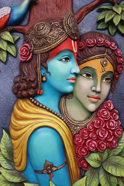 Radha Krishna Divine Love Wall Piece by Satgurus