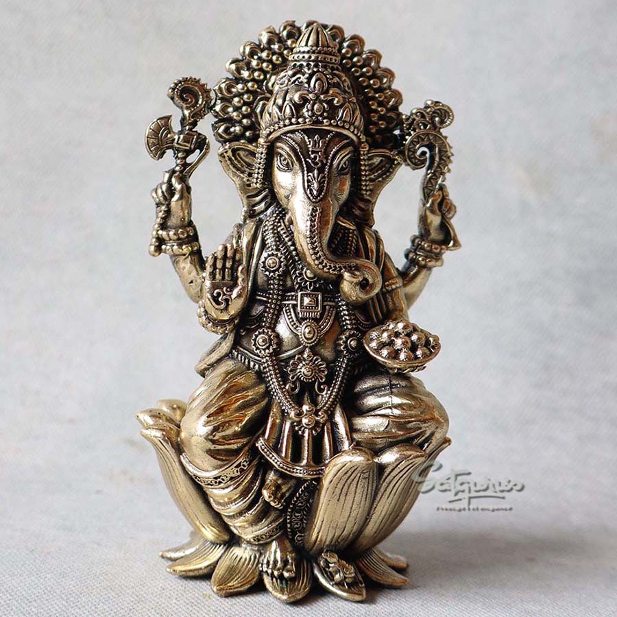 Lotus Ganesha (Small ) By Satguru's
