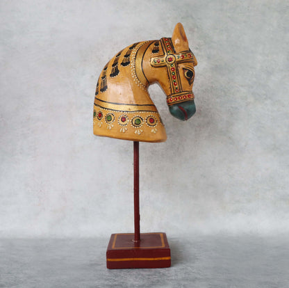Horse Bust On Stand by Satgurus