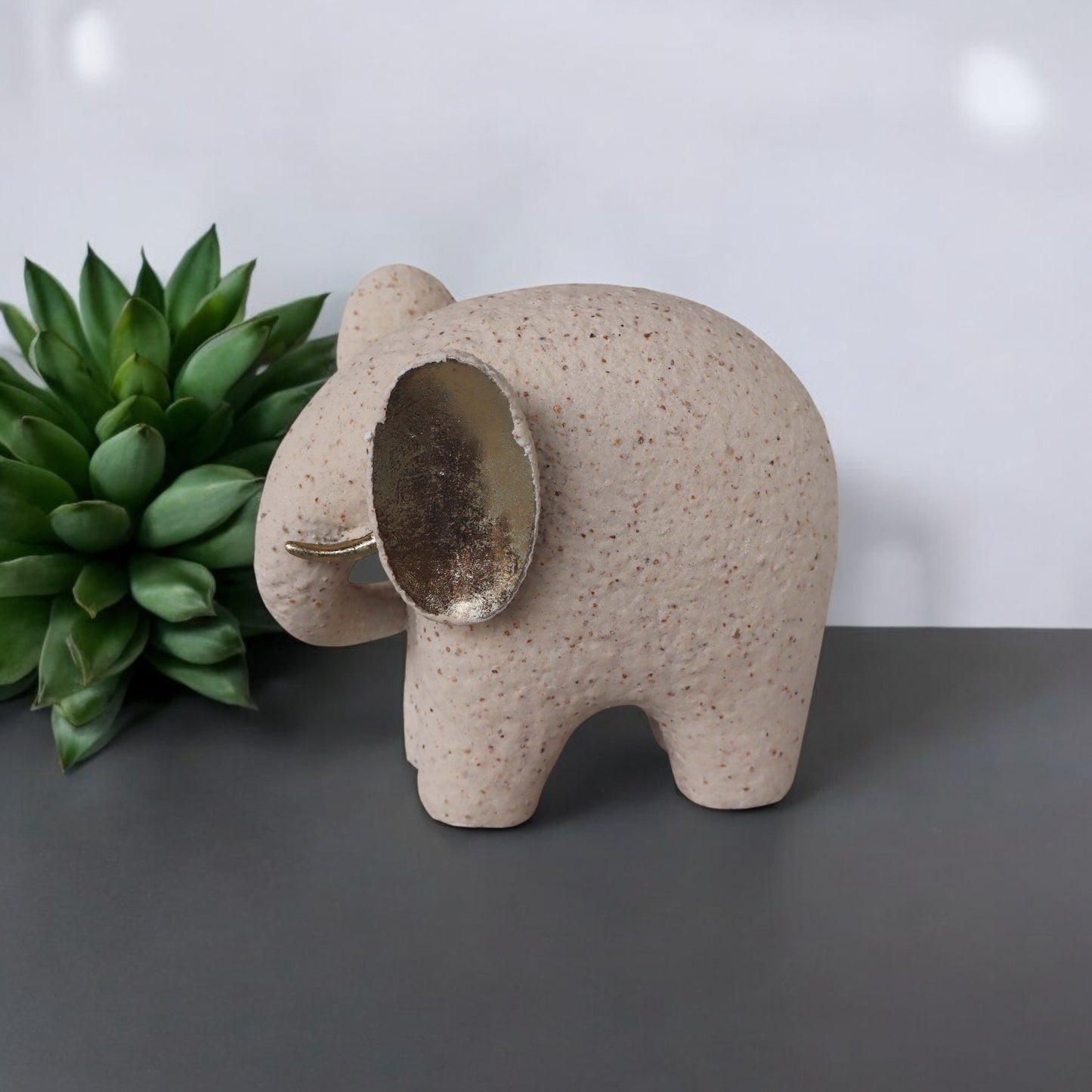 Cute Baby Elephant In Sand Finish by Satgurus