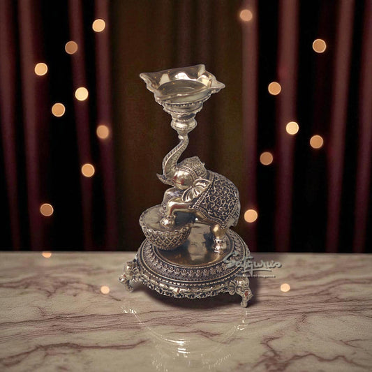 Ashtadhatu Elephant Diya by Satgurus