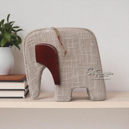 Elephant With Fabric & Wooden Finish #2 by Satgurus