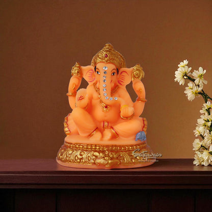 Blessing Ganesha / Coral Matt by Satgurus