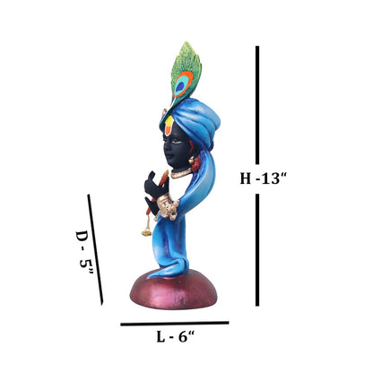 Krishna On Oval Base by Satgurus