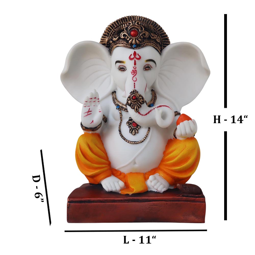 Ashirwad Ganesha / Orange by Satgurus