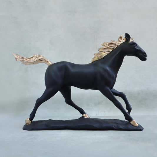 Classy Horse Statue In Black by Satgurs