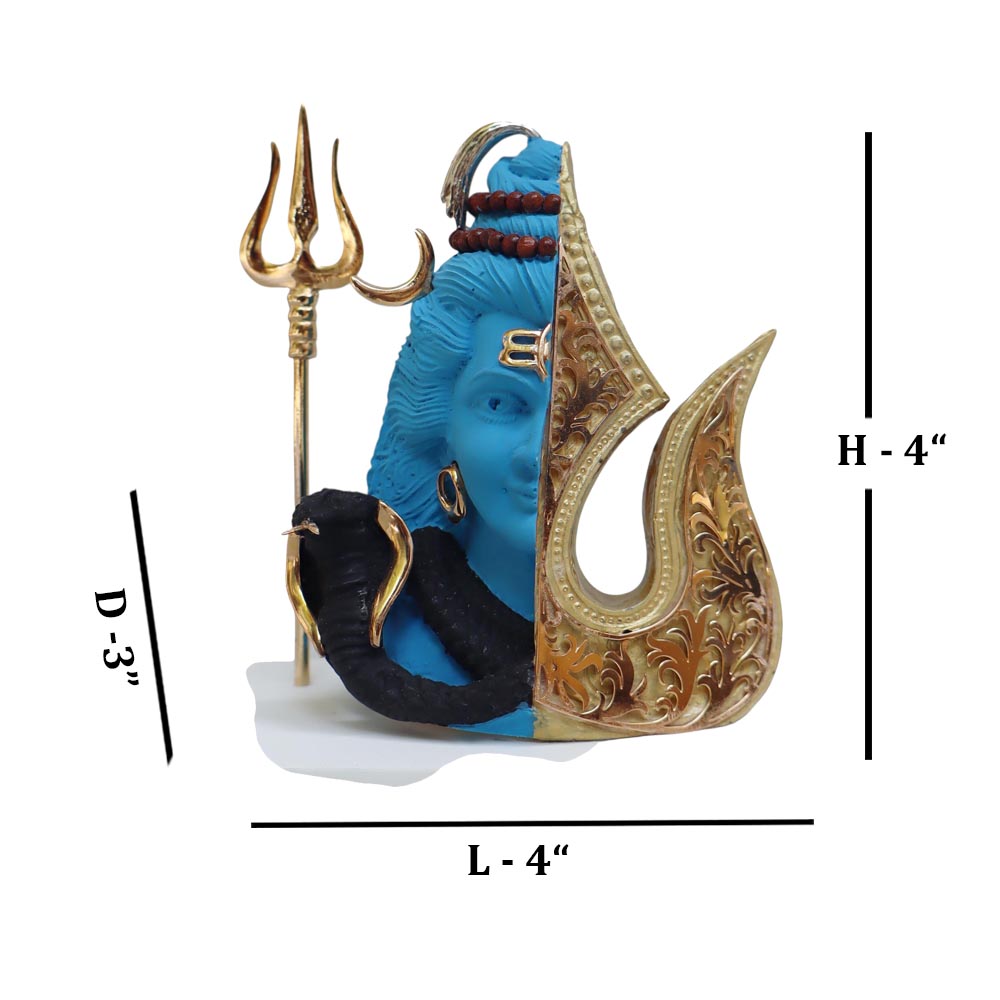 Shiva With Gold Plated by Satgurus