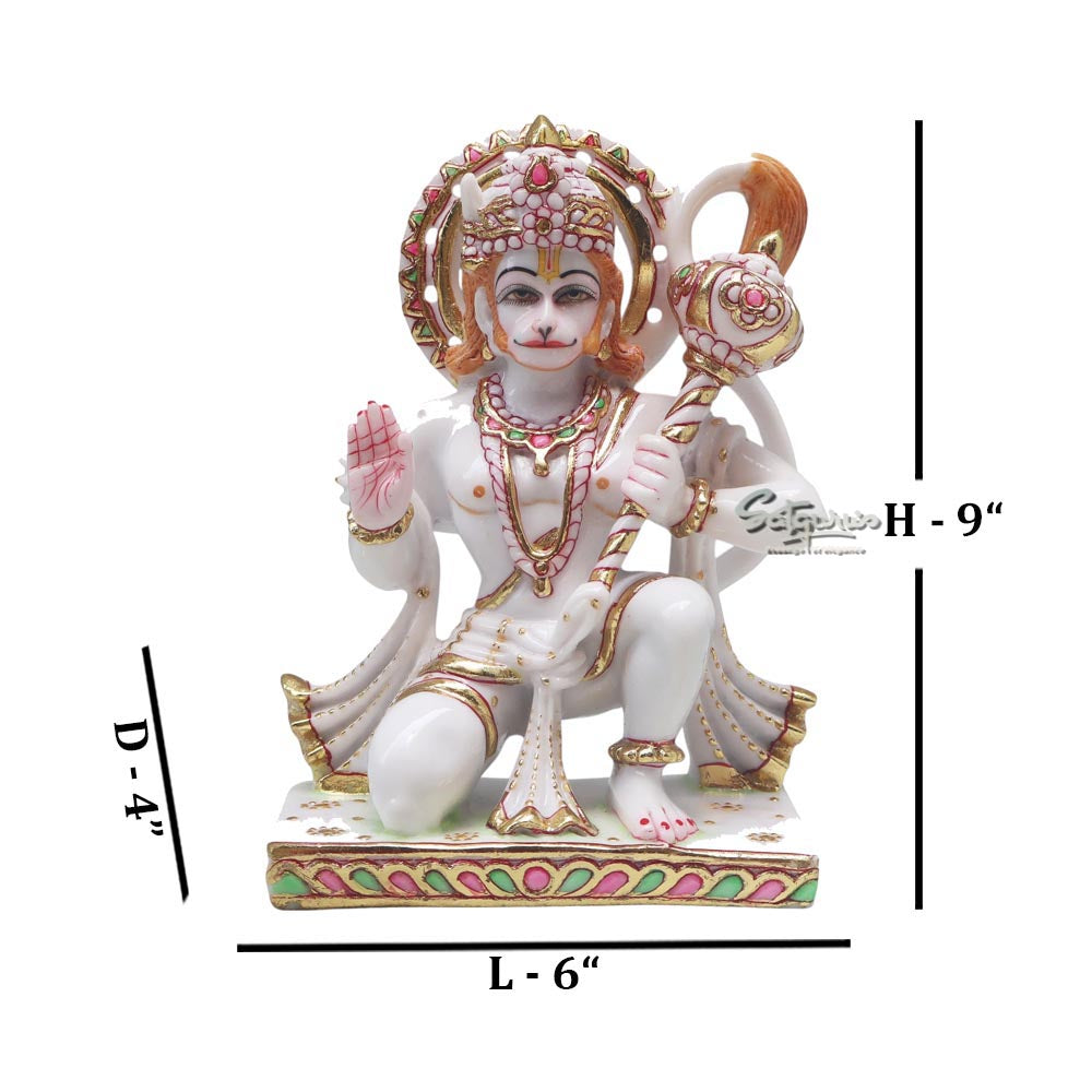 Sitting Hanuman Idol by Satgurus