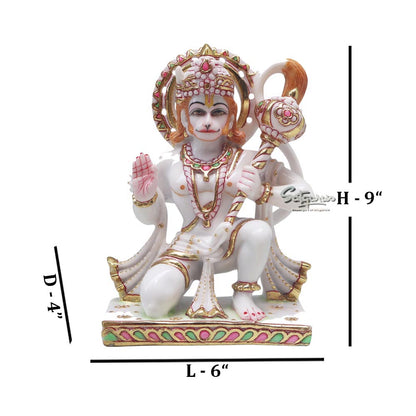 Sitting Hanuman Idol by Satgurus