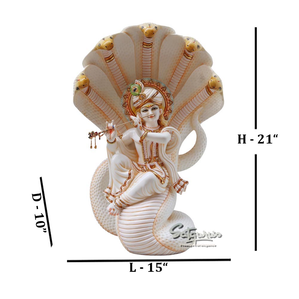 Krishna Sitting On Sheshnag by Satgurus