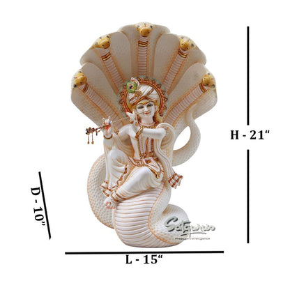 Krishna Sitting On Sheshnag by Satgurus