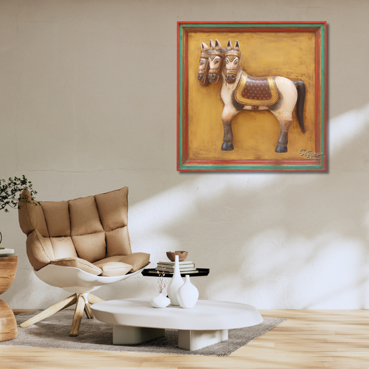 4 Horse Head Mural by Satgurus