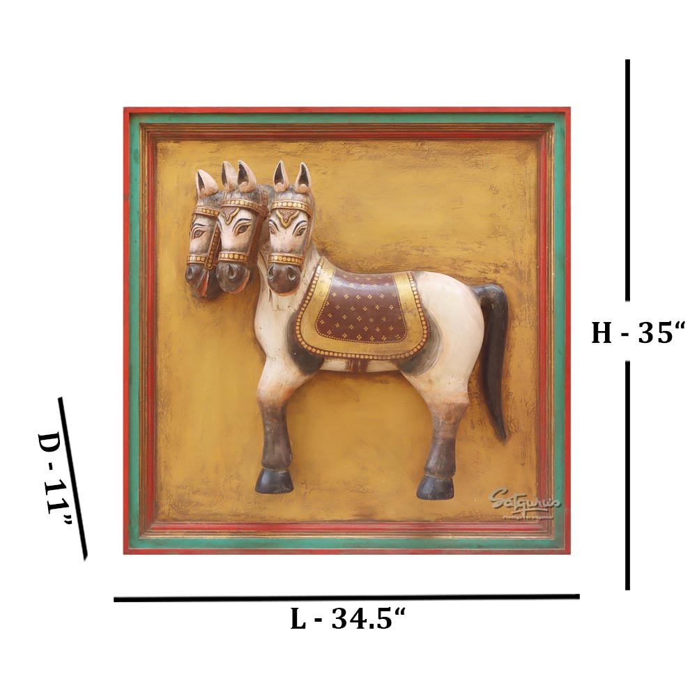 4 Horse Head Mural by Satgurus